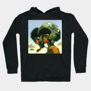 We Are Floating In Space - 50 - Sci-Fi Inspired Retro Artwork Hoodie